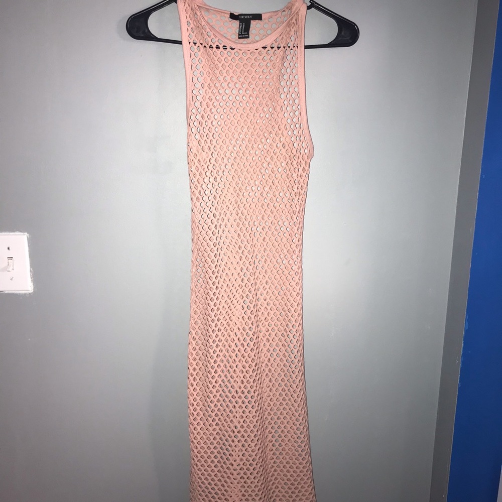 Blush pink swimsuit cover-up
